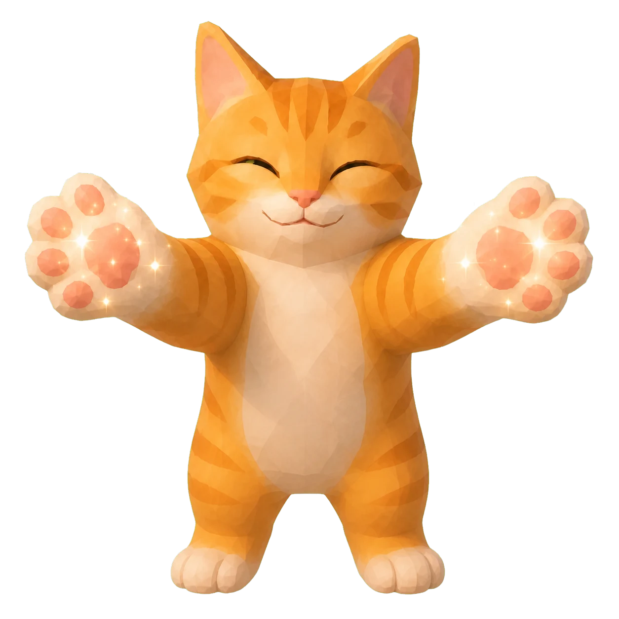 Pawsitive with both legs open for a hug